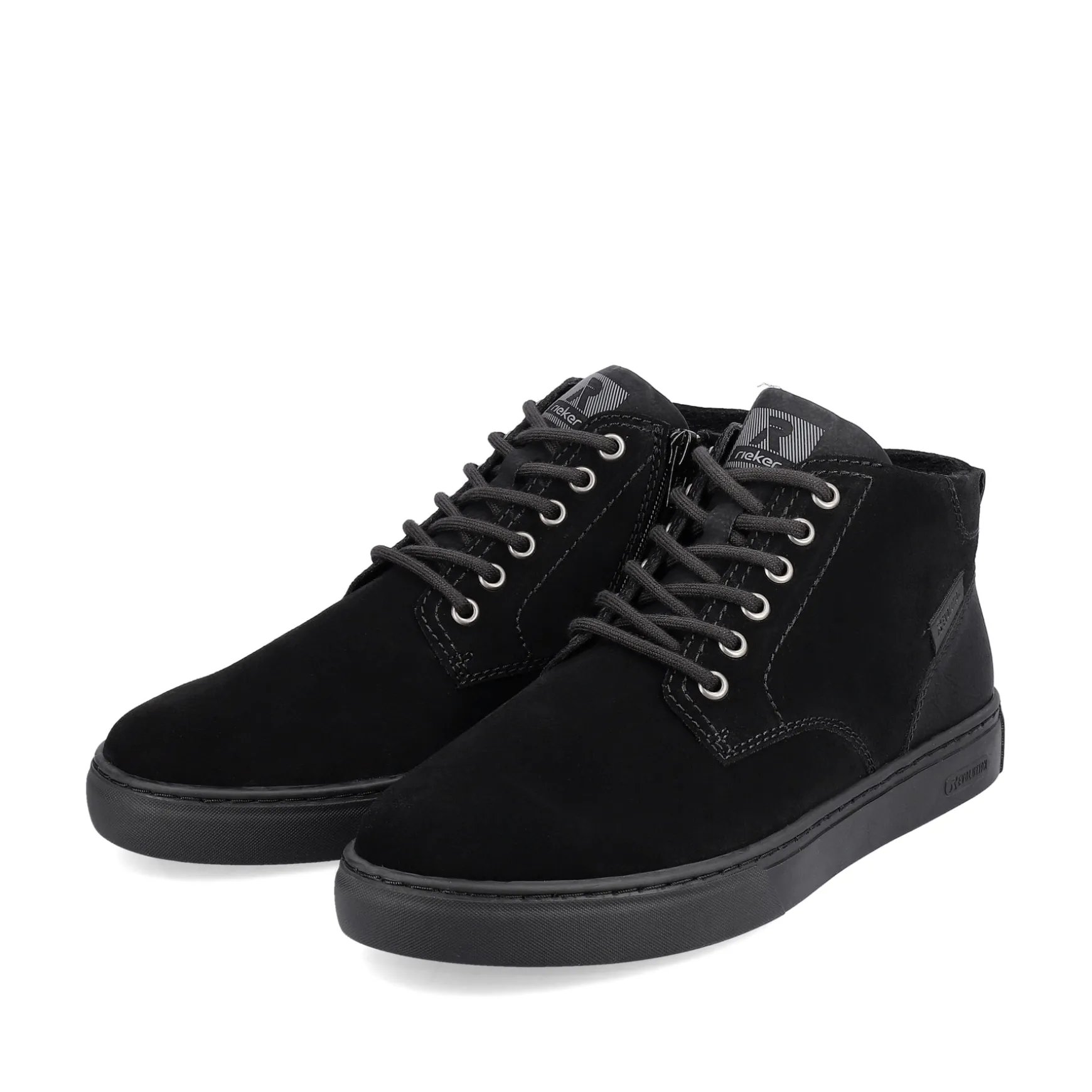 Rieker Herren Sneaker High steel black