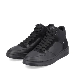 Rieker Herren Sneaker High steel black