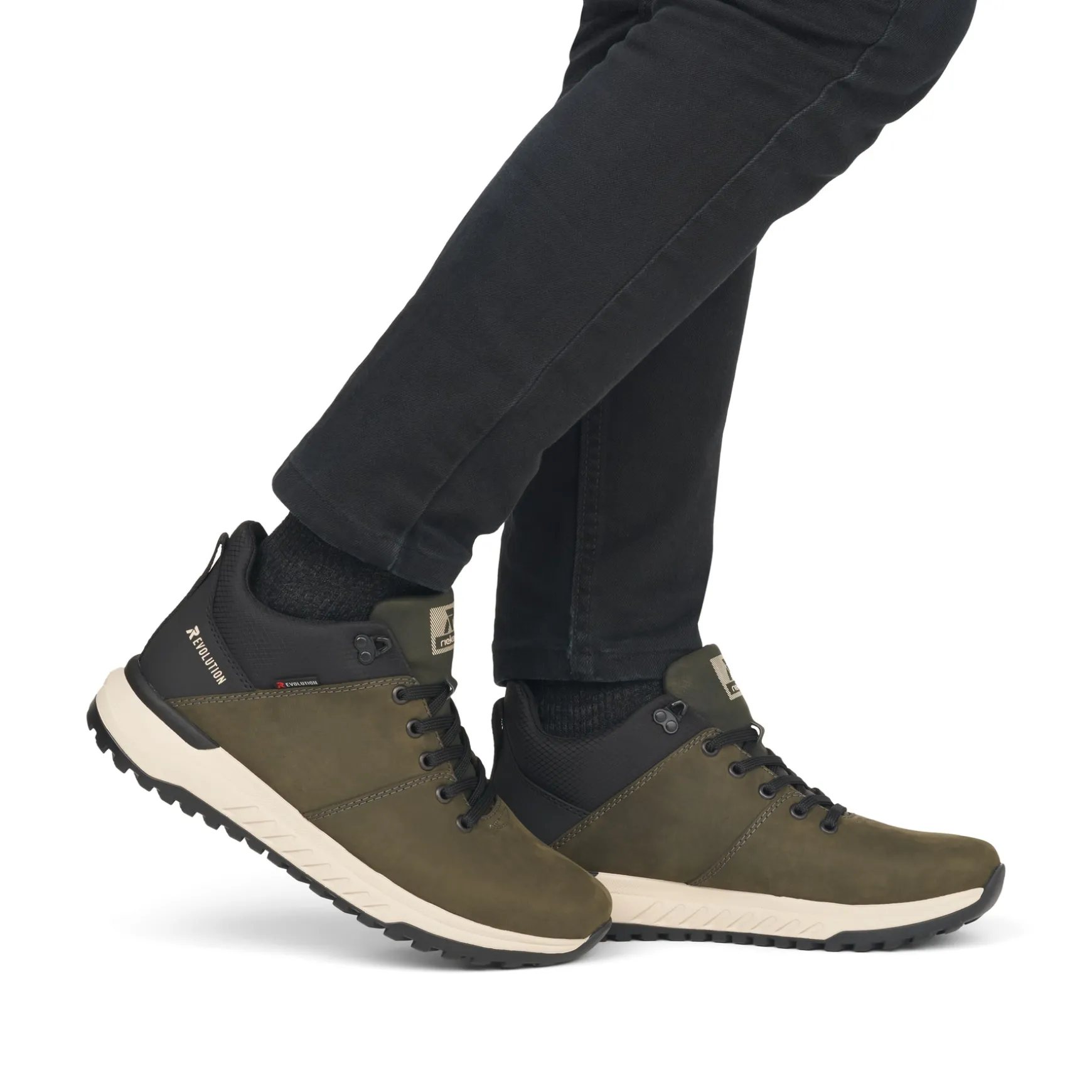 Rieker Herren Sneaker High forest green