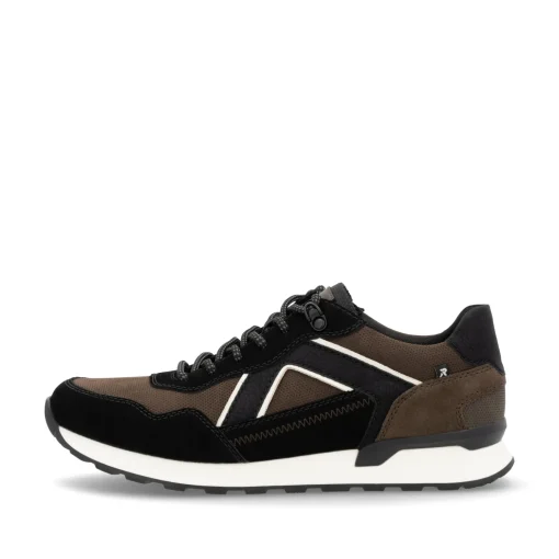 Rieker Herren Sneaker Low zimtbraun-schwarz