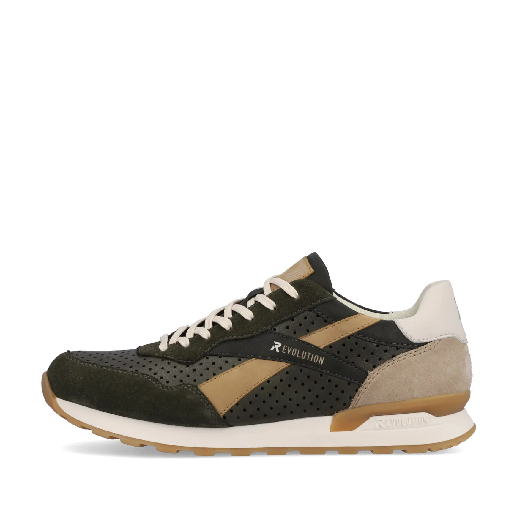 Rieker Herren Sneaker Low forest-green clay-beige