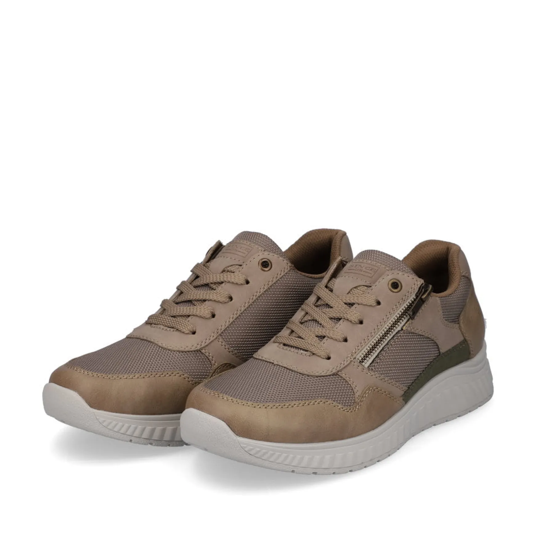 Rieker Herren Sneaker Low beige-reinweiß
