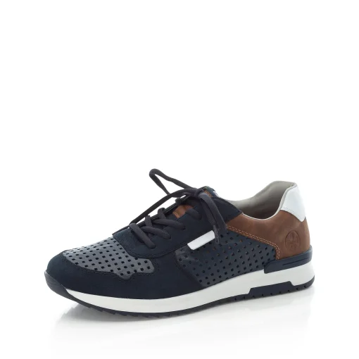 Rieker Herren Sneaker Low stahlblau