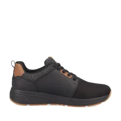 Rieker Herren Sneaker Low night-black wood-brown