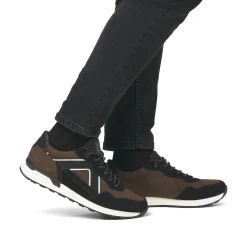 Rieker Herren Sneaker Low zimtbraun-schwarz
