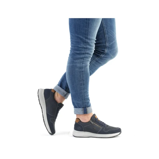 Rieker Herren Sneaker Low stahlblau