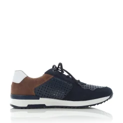 Rieker Herren Sneaker Low stahlblau