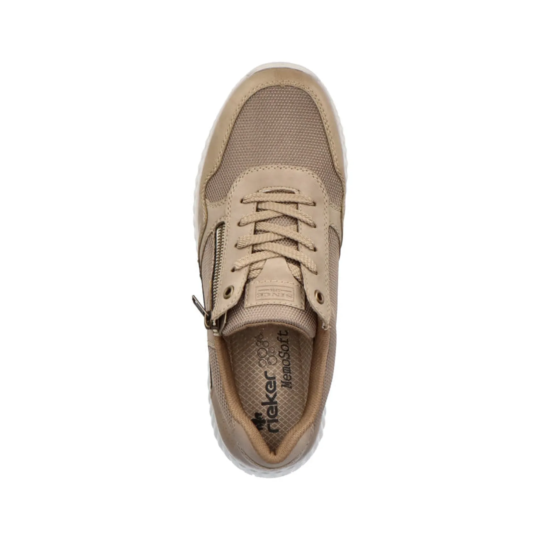 Rieker Herren Sneaker Low beige-reinweiß