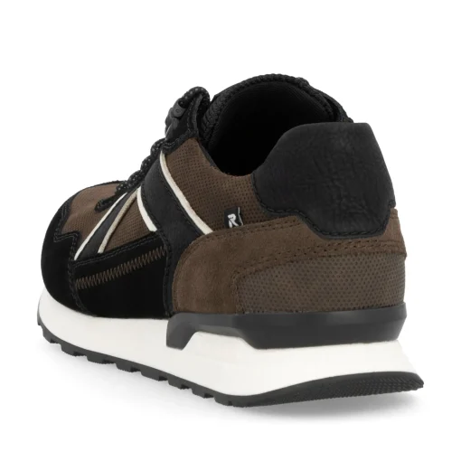 Rieker Herren Sneaker Low zimtbraun-schwarz