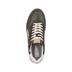 Rieker Herren Sneaker Low forest-green clay-beige