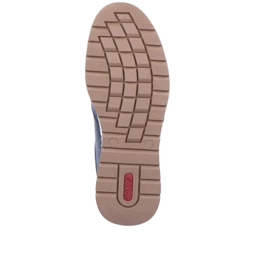 Rieker Herren Sneaker Low stahlblau-mokka