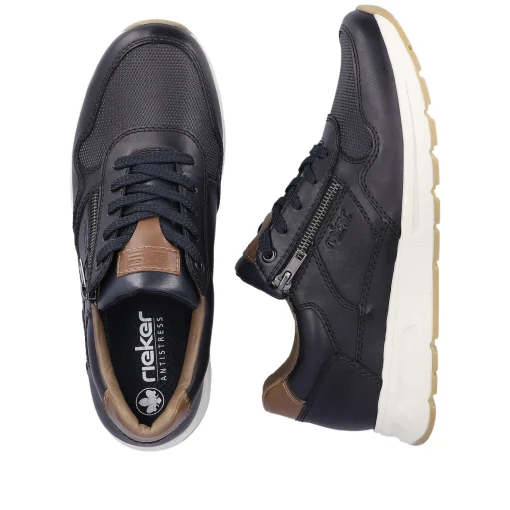Rieker Herren Sneaker Low stahlblau