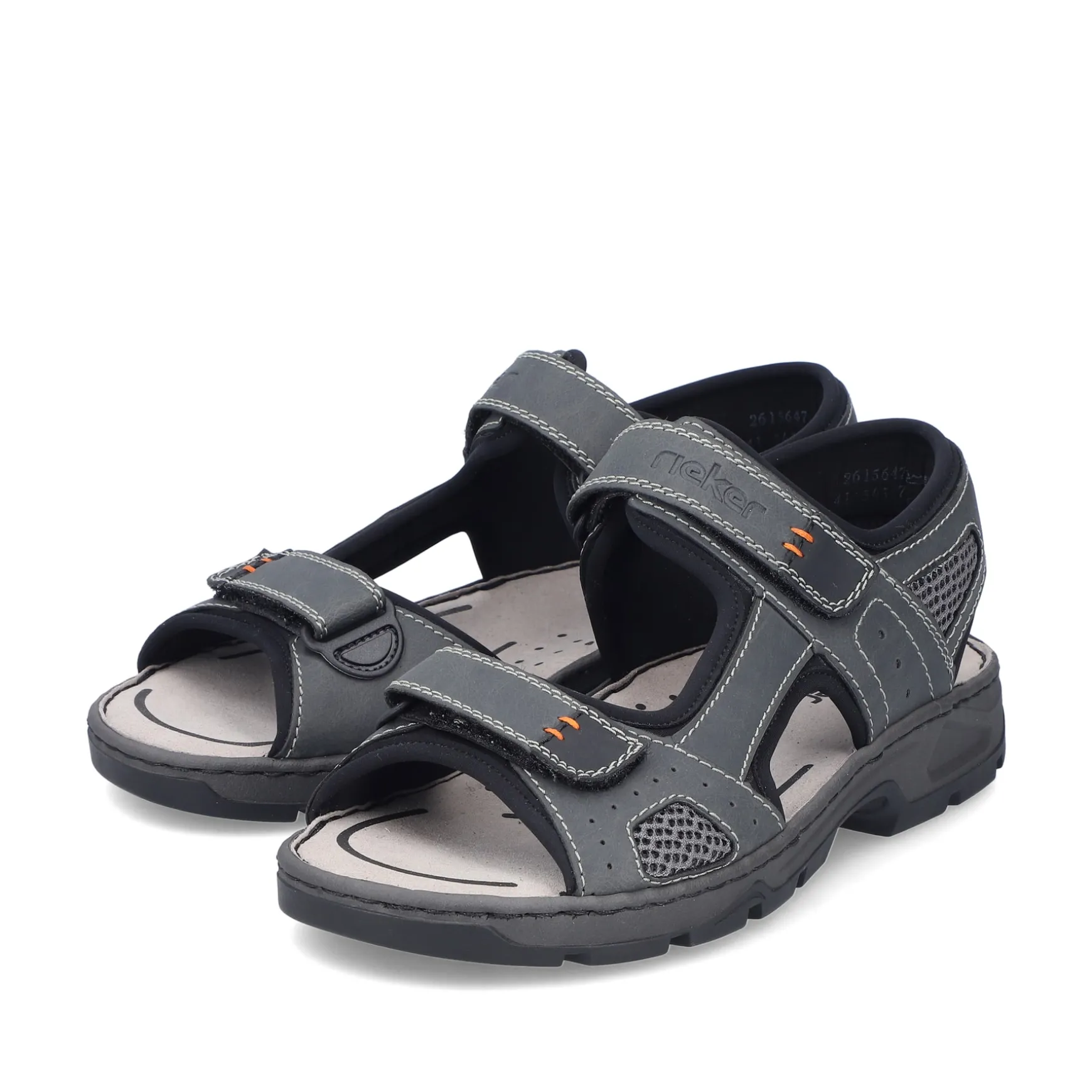 Rieker Herren Trekkingsandalen dunkelgrau