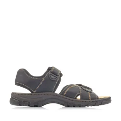 Rieker Herren Trekkingsandalen graphitschwarz