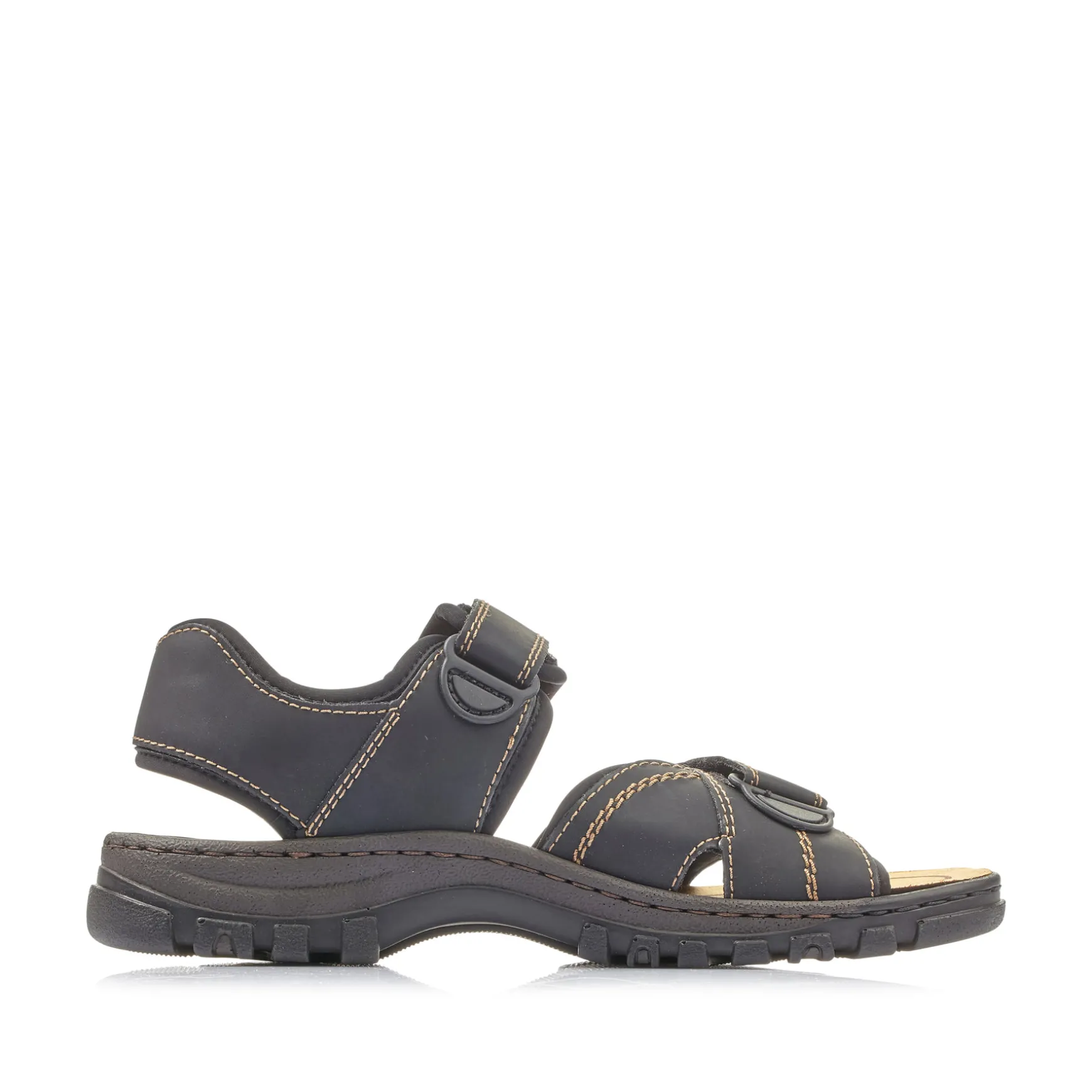 Rieker Herren Trekkingsandalen graphitschwarz