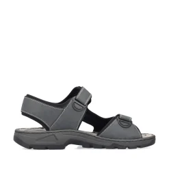Rieker Herren Trekkingsandalen dunkelgrau