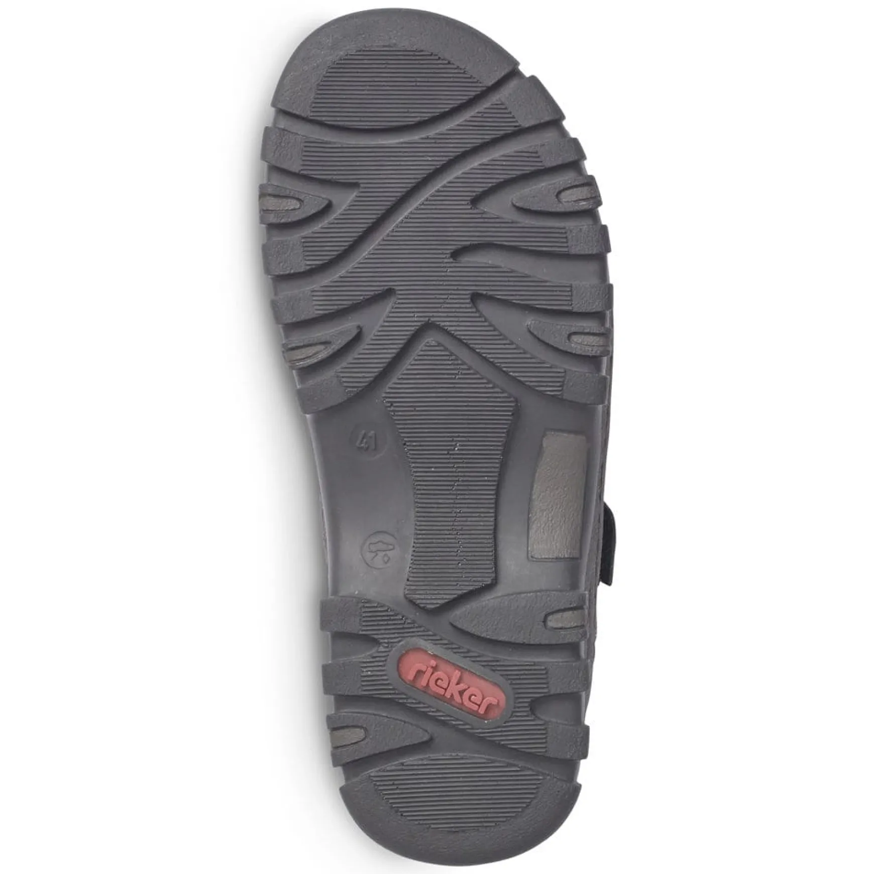 Rieker Herren Trekkingsandalen graphitschwarz