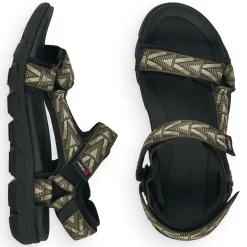 Rieker Herren Trekkingsandalen olive-green stone-grey