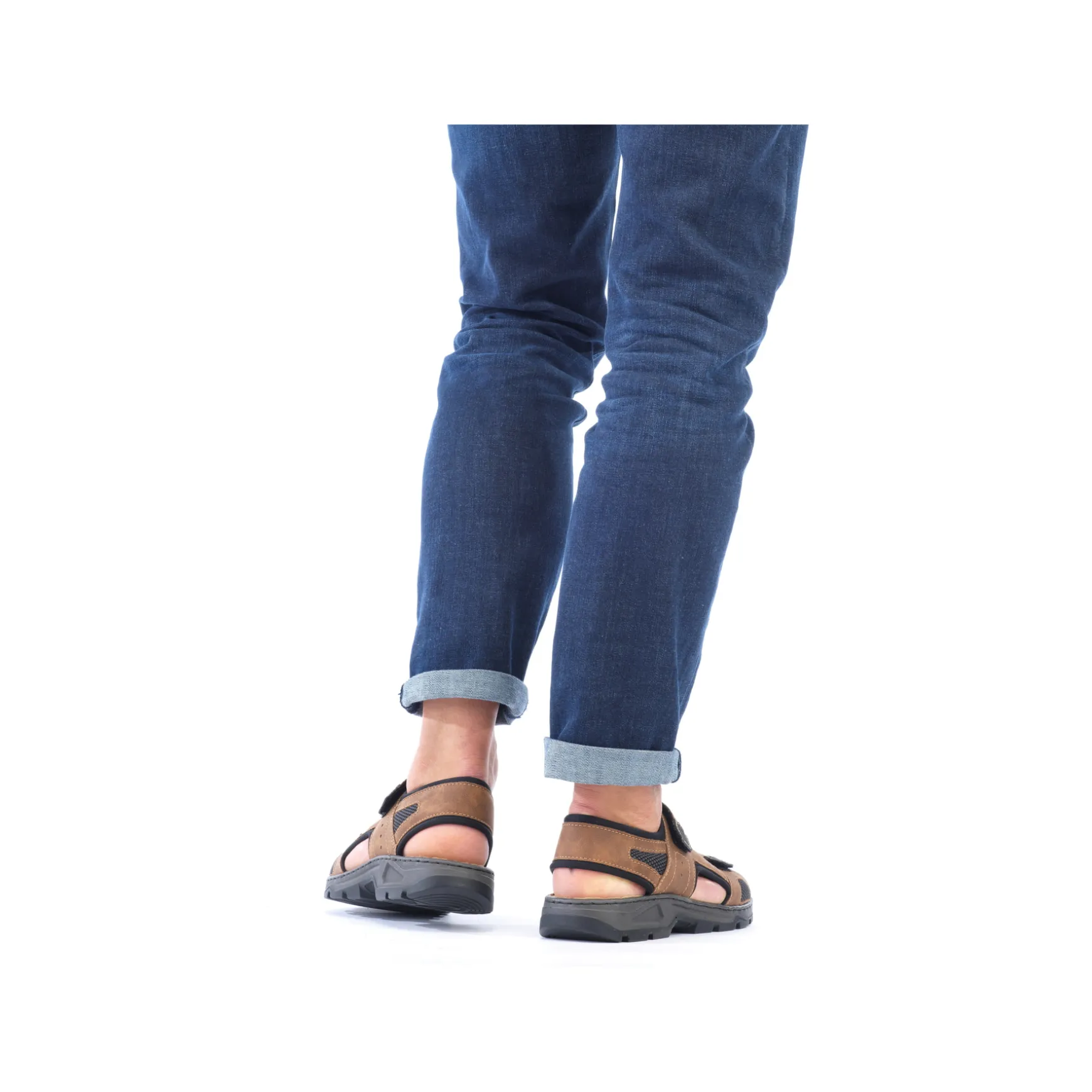 Rieker Herren Trekkingsandalen nussbraun