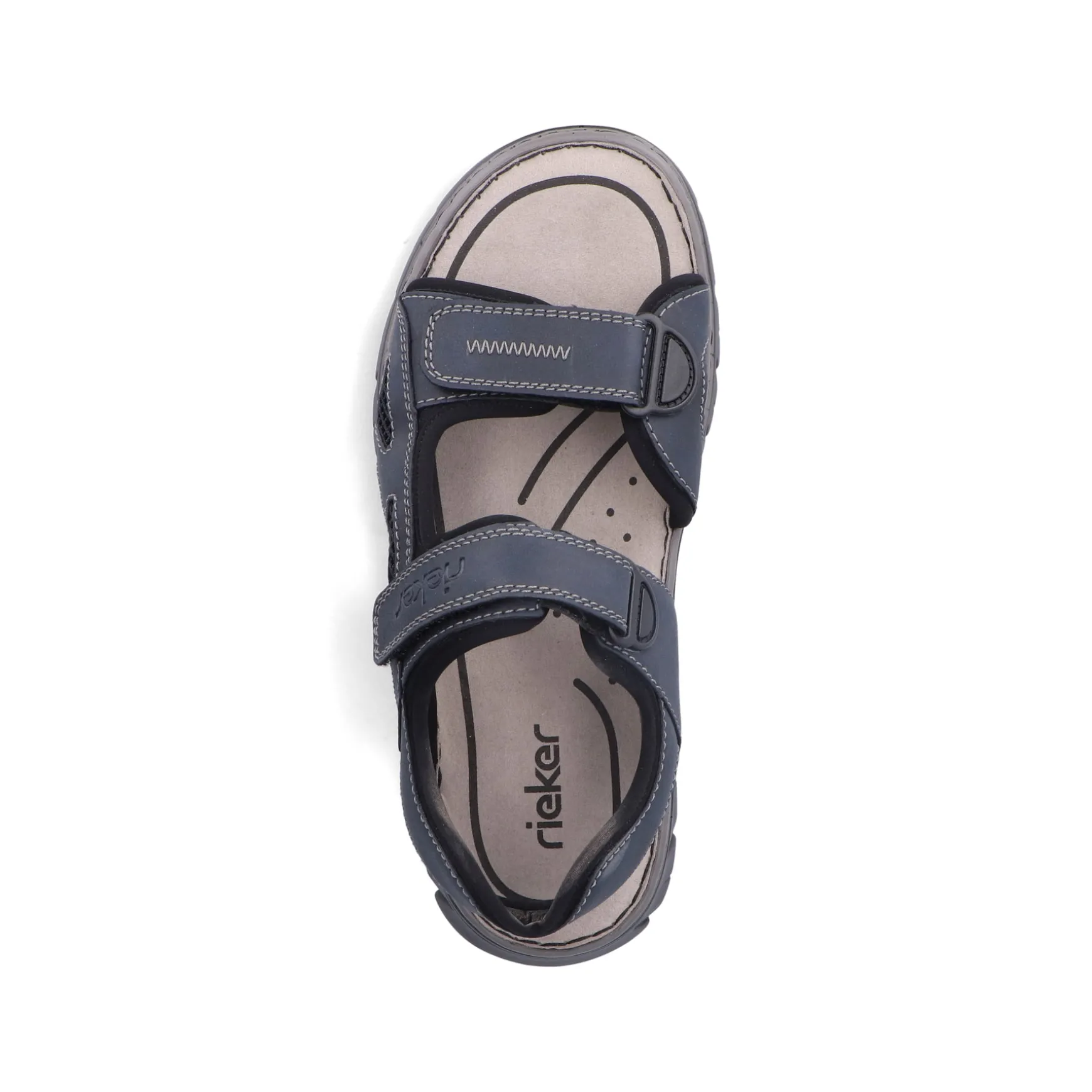 Rieker Herren Trekkingsandalen blaugrau