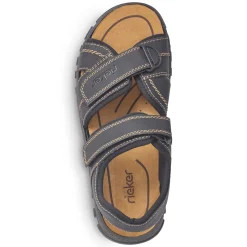 Rieker Herren Trekkingsandalen graphitschwarz