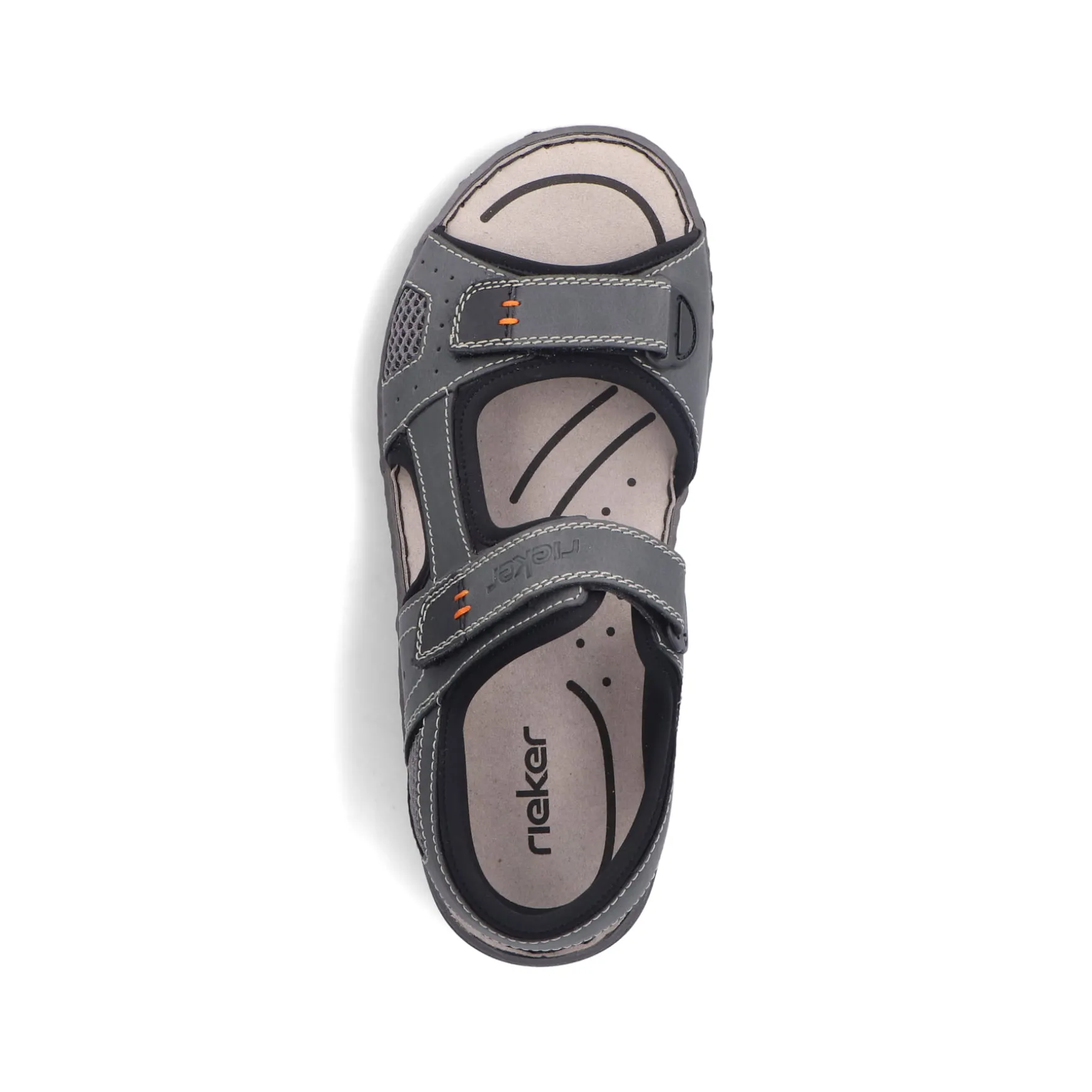 Rieker Herren Trekkingsandalen dunkelgrau