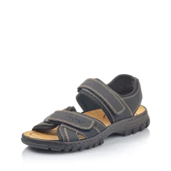 Rieker Herren Trekkingsandalen graphitschwarz