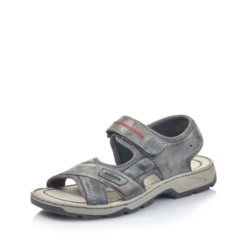 Rieker Herren Trekkingsandalen asphaltgrau