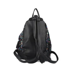 Rieker Rucksack schwarz-gemustert